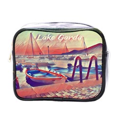 Boats On Lake Garda Mini Toiletries Bag (one Side)