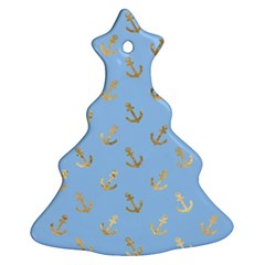 Gold Anchors Long Live   Christmas Tree Ornament (two Sides) by ConteMonfrey