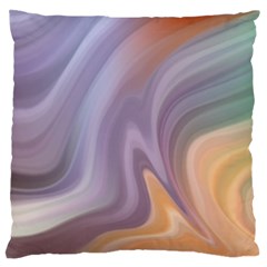 Gradient Purple Orange Large Flano Cushion Case (one Side) by ConteMonfrey