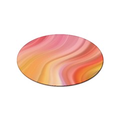 Gradient Pink Yellow Sticker (oval) by ConteMonfrey