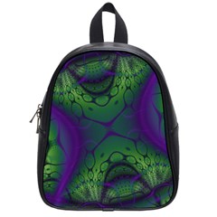 Abstract Fractal Art Pattern School Bag (small)