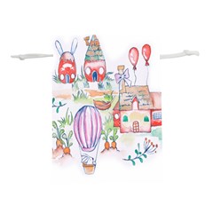 Easter Village  Lightweight Drawstring Pouch (l) by ConteMonfrey