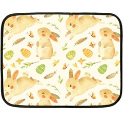 Cute Rabbits - Easter Spirit  Double Sided Fleece Blanket (mini)  by ConteMonfrey