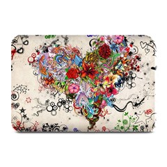 Multicolored Floral Digital Wallpaper Abstract Flowers Heart Free Download Plate Mats by danenraven