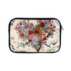 Multicolored Floral Digital Wallpaper Abstract Flowers Heart Free Download Apple Ipad Mini Zipper Cases by danenraven