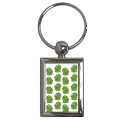 Kermit The Frog Pattern Key Chain (rectangle)