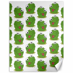 Kermit The Frog Pattern Canvas 12  X 16 