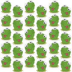 Kermit The Frog Pattern Play Mat (square)