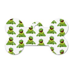 Kermit The Frog Dog Tag Bone (one Side)