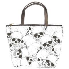 Skull Pattern Bucket Bag by Valentinaart