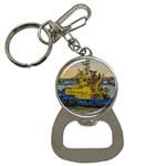 Tugboat Sailing At River, Montevideo, Uruguay Bottle Opener Key Chain