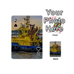 Tugboat Sailing At River, Montevideo, Uruguay Playing Cards 54 Designs (Mini)