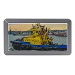 Tugboat Sailing At River, Montevideo, Uruguay Memory Card Reader (Mini)