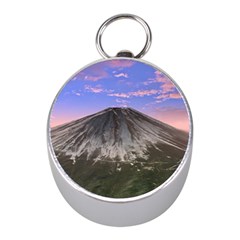 Mount Mountain Fuji Japan Volcano Mountains Mini Silver Compasses by danenraven