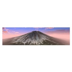 Mount Mountain Fuji Japan Volcano Mountains Oblong Satin Scarf (16  X 60 ) by danenraven