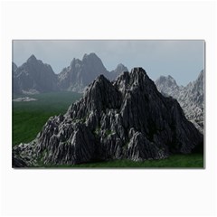 Terrain Mountain Rock Landscape Mountains Nature Postcard 4 x 6  (pkg Of 10) by danenraven