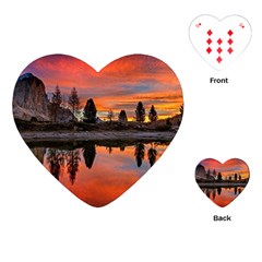 Lago Di Limides Dolomites Alps Italy Mountains Playing Cards Single Design (heart) by danenraven