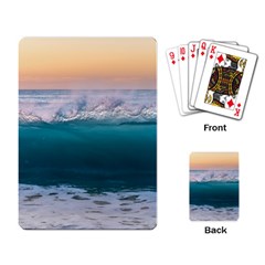 Beach Sea Waves Water Ocean Landscape Nature Playing Cards Single Design (rectangle) by danenraven
