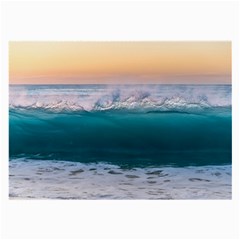 Beach Sea Waves Water Ocean Landscape Nature Large Glasses Cloth (2 Sides) by danenraven