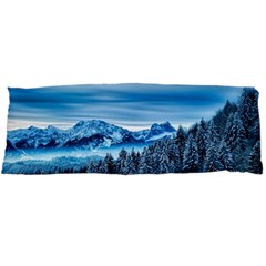 Winter Forest Mountain Snow Nature Alpine Trees Body Pillow Case Dakimakura (two Sides) by danenraven