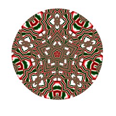 Christmas-kaleidoscope Mini Round Pill Box by artworkshop