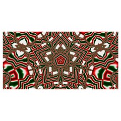 Christmas-kaleidoscope Banner And Sign 4  X 2  by artworkshop