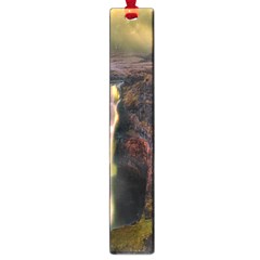 Waterfall Cascade Mountains Cliffs Northern Lights Large Book Marks by danenraven