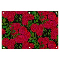 Seamless-pattern-with-colorful-bush-roses Banner And Sign 6  X 4 