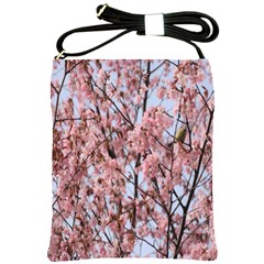 Japanese Sakura Background Shoulder Sling Bag