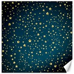 Star Golden Pattern Christmas Design White Gold Canvas 16  x 16 
