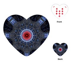 Art Robots Artificial Intelligence Technology Playing Cards Single Design (heart)