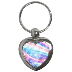 Polygons Bokeh Geometric Art Geometric Background Key Chain (heart)