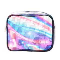 Polygons Bokeh Geometric Art Geometric Background Mini Toiletries Bag (one Side)