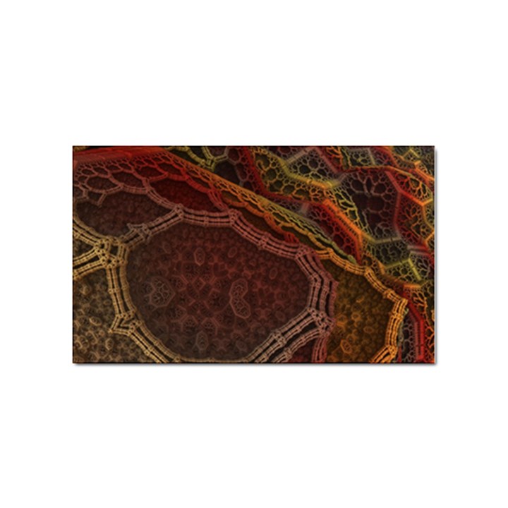 Fractal Pattern Geometric Pattern Disintegration Sticker (Rectangular)