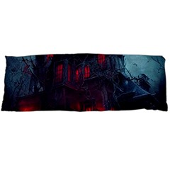 Haunted House Halloween Cemetery Moonlight Body Pillow Case (dakimakura) by Pakemis