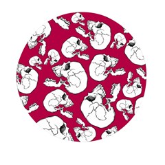 Terrible Frightening Seamless Pattern With Skull Mini Round Pill Box (pack Of 3)
