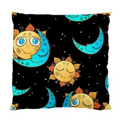 Seamless Pattern With Sun Moon Children Standard Cushion Case (two Sides) by Pakemis