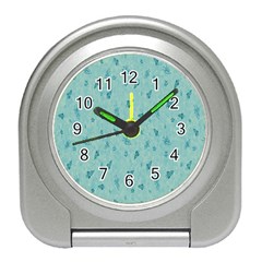 Missile Pattern Travel Alarm Clock by artworkshop
