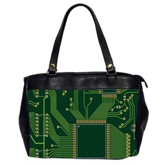 Technology Board Trace Digital Oversize Office Handbag (2 Sides) by artworkshop