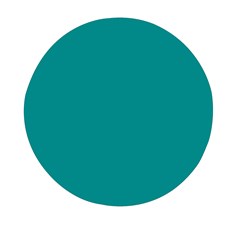 Color Dark Cyan Mini Round Pill Box (pack Of 5) by Kultjers