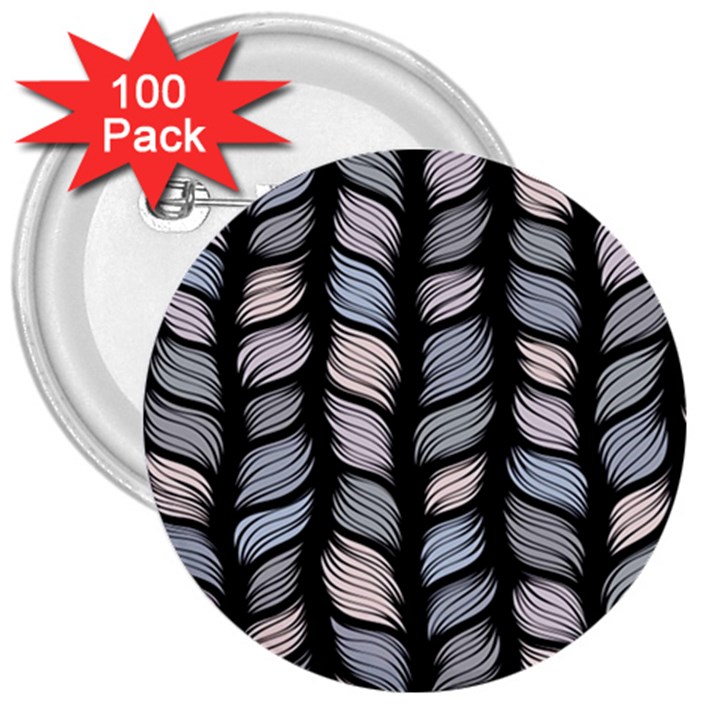 Seamless Pattern With Interweaving Braids 3  Buttons (100 pack) 