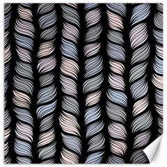 Seamless Pattern With Interweaving Braids Canvas 12  X 12  by Pakemis
