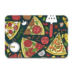 Vector-seamless-pizza-slice-pattern-hand-drawn-pizza-illustration-great-pizzeria-menu-background Plate Mats by Pakemis