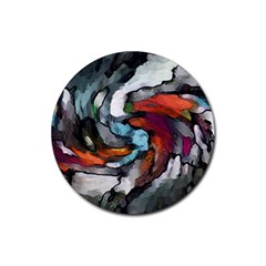 Abstract Art Rubber Round Coaster (4 Pack)