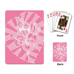 Pink Zendoodle Playing Cards Single Design (rectangle) by Mazipoodles