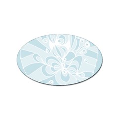 Blue 2 Zendoodle Sticker Oval (10 Pack) by Mazipoodles