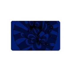 Blue 3 Zendoodle Magnet (name Card) by Mazipoodles