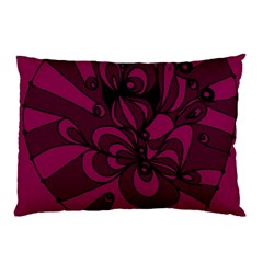 Aubergine Zendoodle Pillow Case (two Sides)