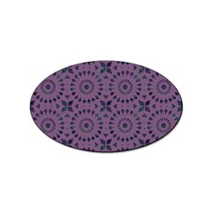 Kaleidoscope Scottish Violet Sticker Oval (10 Pack) by Mazipoodles