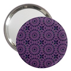 Kaleidoscope Scottish Violet 3  Handbag Mirrors by Mazipoodles